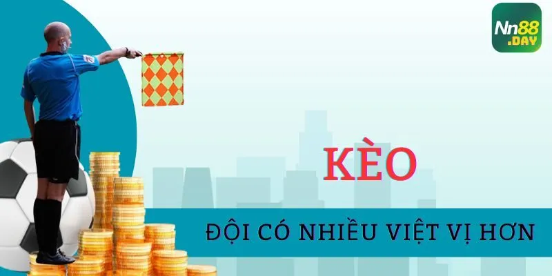 Kèo đội có nhiều việt vị hơn